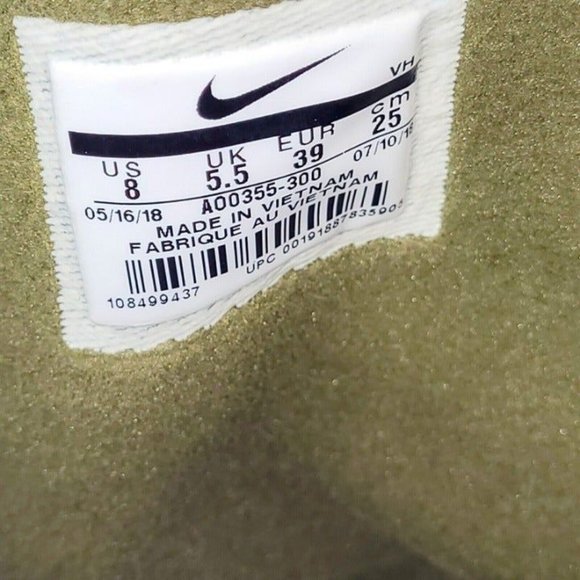 Nike Tanjun High Rise Women's Boots Sz 8 Green Military AO0355 300 Light Weight! - Picture 6 of 9